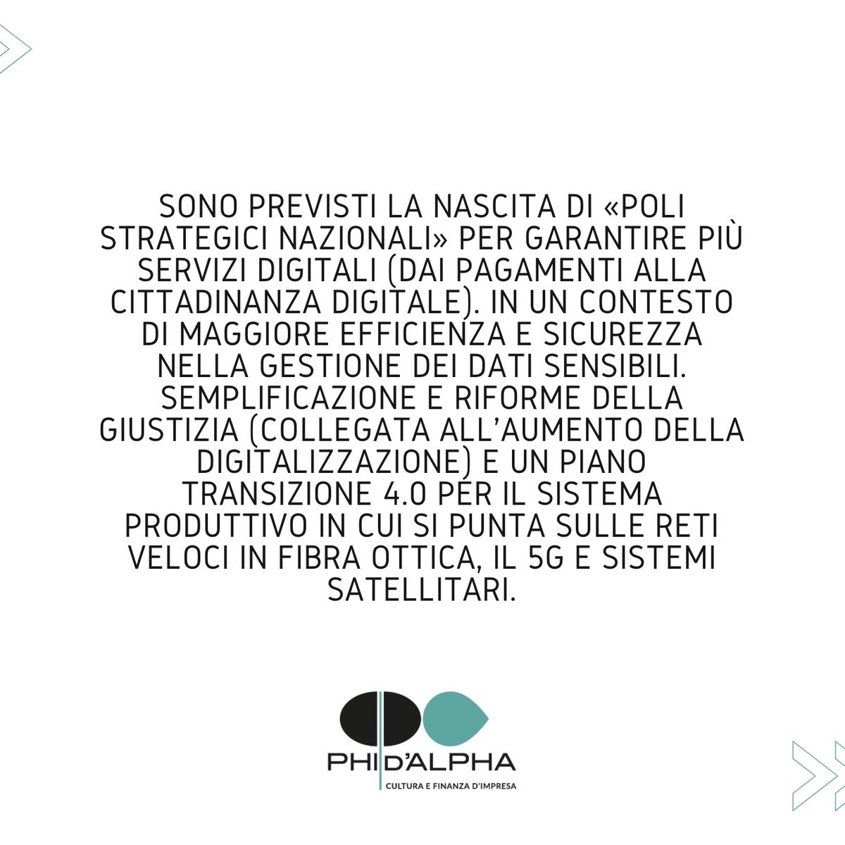 phidalpha's tweet photo. Recovery Plan: Digitalizzazione, innovazione, competitività e cultura.
Scorri le foto.
#phidalpha #recoveryplan #digitalizzazione #pmi #genga https://t.co/ZtxLqimsdm