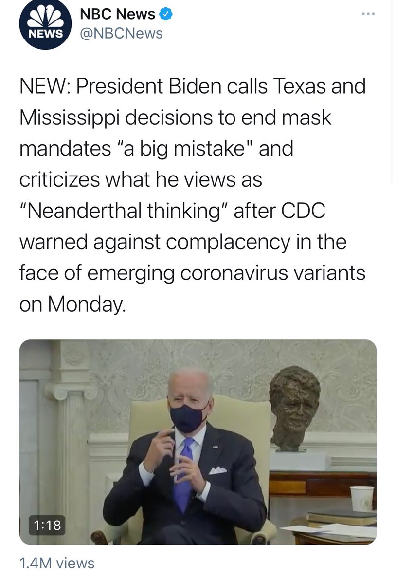 DanCrenshawTX's tweet photo. Note the hatred with which the left responds to a little freedom. They want to jail or fine you for not wearing a mask. When they can’t, they react this way. This isn’t sane.

BTW you can still wear masks in TX, most businesses require it. It’s just a choice now, as it should be. https://t.co/t8pYyPHvTN