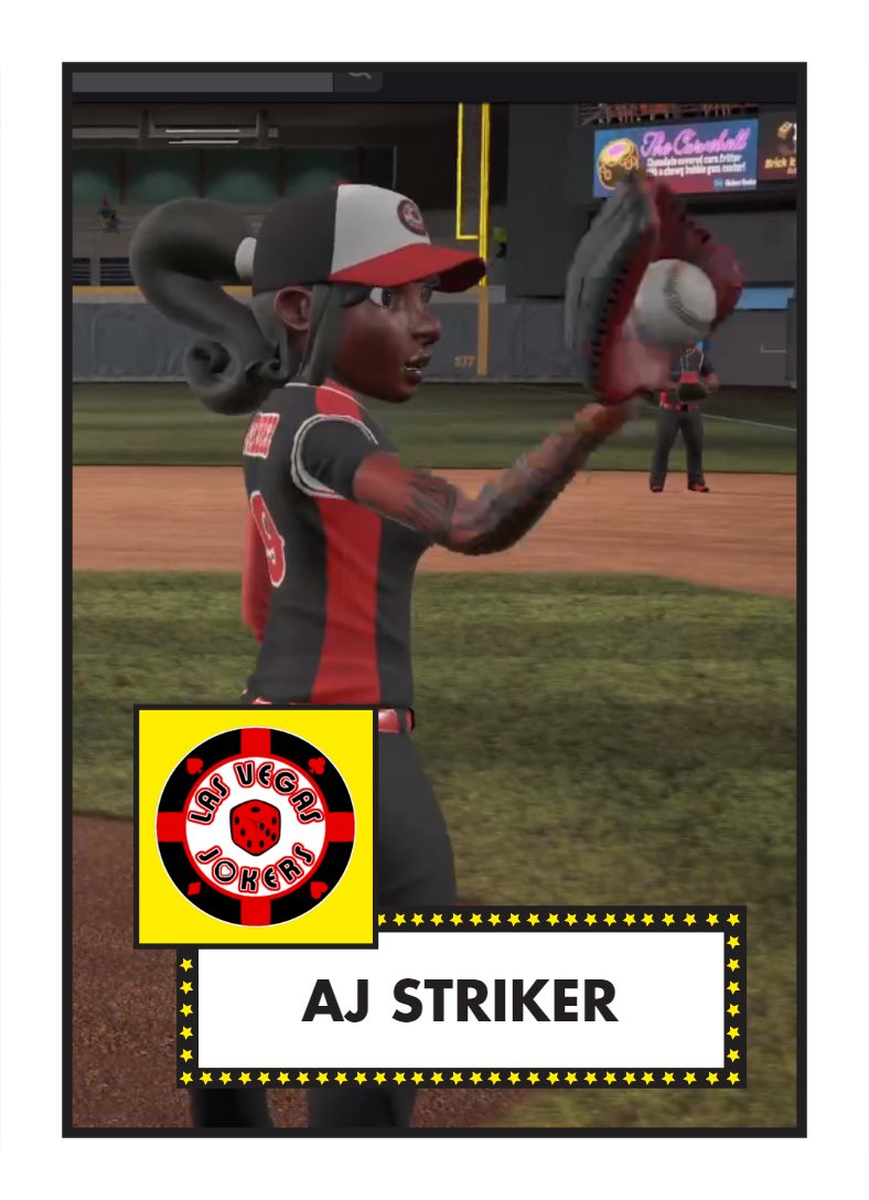 First career GRAND SLAM from Amanda Lickenhump combined with another phenomenal start from AJ Striker leads us to another W! #GoJokers #BigHeadBaseball #LadyJokers <a href="/HeadBaseball/">Big Head Baseball</a>