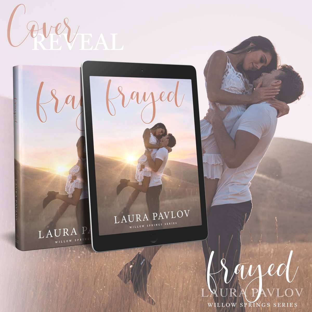 🦋Cover Reveal 🦋

Frayed, an all-new angst-filled standalone romance from #LauraPavlov, is coming March 18th and we have the gorgeous cover! 
Add to Goodreads: bit.ly/2XOCBWH

Be notified FIRST when Frayed is live: bit.ly/38DZh0E

#CoverReveal #books