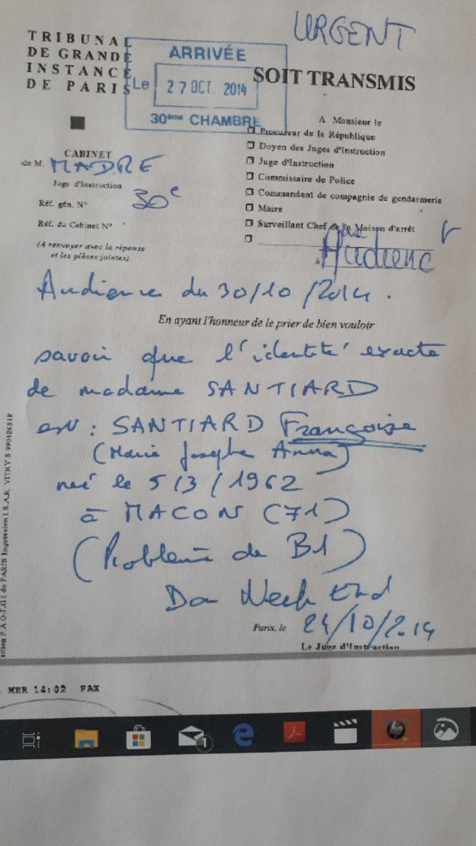 WilSedlex's tweet photo. - MISS SANTIARD : QUI EST CETTE PSEUDO-AVOCATE ? -
C'est marrant, pour une femme qui s'appelle Françoise, de ne se marier qu'à des François, mais de s'inscrire au Barreau de Paris sous la fausse identité de "Marie Santiard".
Elle prétend que je serais "parano", moi qui suis moi ! https://t.co/eLnGKNo7Xy