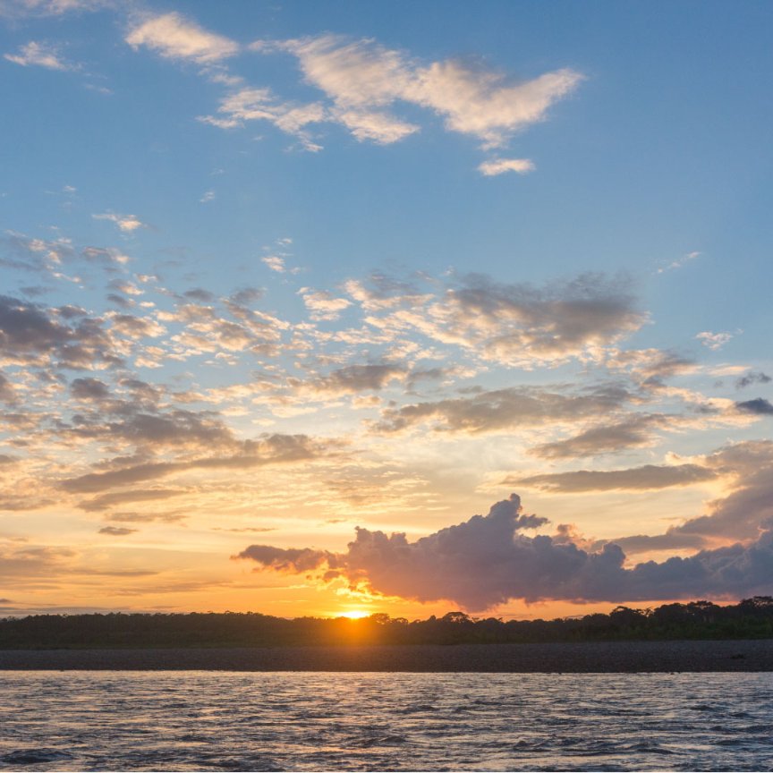 RainforestEx's tweet image. #FunIs waking up before the first light of the day with the incredible sounds of the #Amazonjungle and watching the sunrise from the boat.
#DivertidoEs levantarte antes de la primera luz del dia con los increibles sonidos de la #selvaamazonica y ver el amanecer desde el bote
