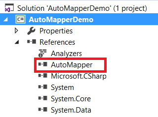 CodeAsItIs1's tweet photo. #AutoMapper is an #opensource library present in #GitHub. To install this library, open the Package Manager Console

 PM> Install-Package AutoMapper
Reference will be added to project as belows 
#codeasitis #csharp
#Dotnet
#100DaysOfCode
#DEVCommunity #DEVCommunityIN #Microsoft https://t.co/dVmGcE0gmX