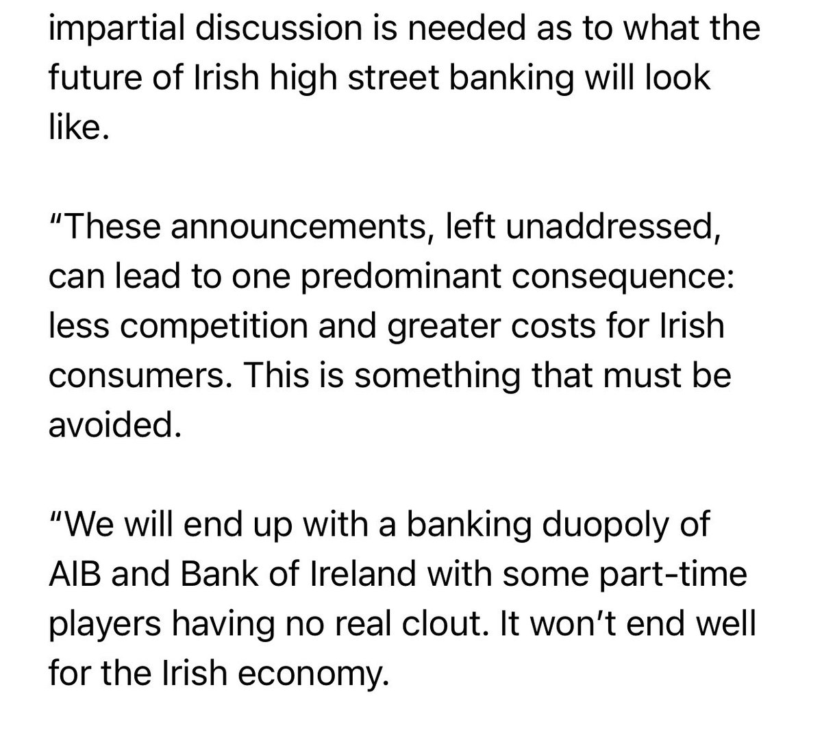 BillyKelleherEU's tweet photo. We need a #BankingForum to chart the future of high street banking in Ireland. 

The shutting out of Credit Union movement from offering banking services must also end. https://t.co/id8LeIQ96z