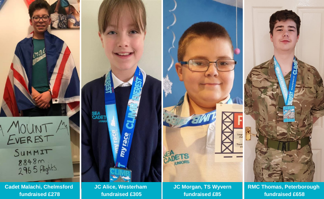 The Virtual Everest Challenge has seen 100 cadets, volunteers &amp; family take part in reaching 8848m, the height of Mount Everest, through hiking, stair climbing and even upping the incline on a static bike. over £11,000 has been fundraised! sea-cadets.org/articles/2021/…