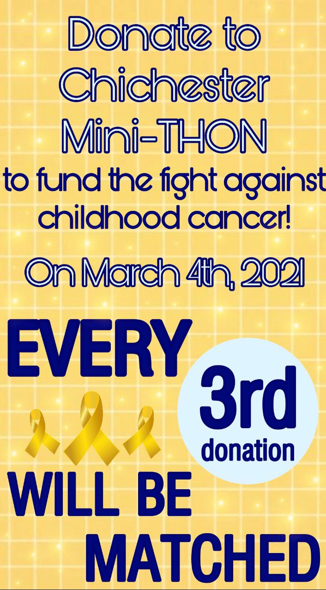 Make sure to donate to our donor drive TODAY! Every 3rd donation will be MATCHED by the Four Diamonds Fund!
fourdiamonds.donordrive.com/index.cfm?fuse…