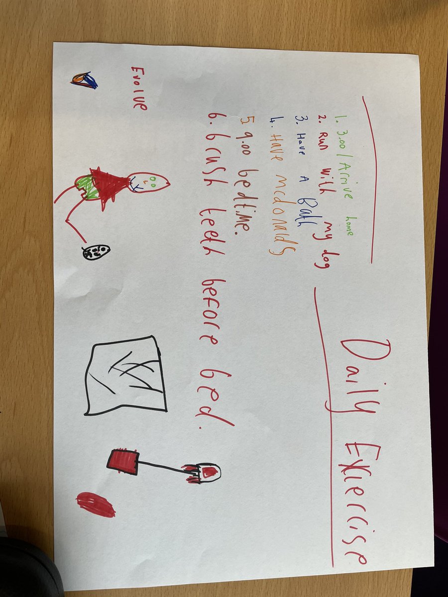 AlexEvolve_HM's tweet photo. Today we have talked about good sleep routines. we have created our own routines to help us sleep better, feel better and improve our focus in school.☺️☺️#wellbeing #sleep @Evolve_Impact @ThackleyPrimary https://t.co/Y3uoItGkln