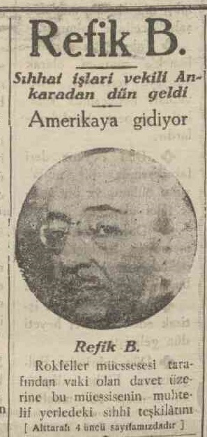 @erensaka1299 <a href="/MuratTpsfr/">Murat</a> <a href="/mustafarmagan/">Mustafa Armağan</a> <a href="/derintarih/">Derin Tarih Dergisi</a> Rockefeller Vakfı'nın yardımıyla Theodor Jost'un tasarımı olan Refik Saydam Hıfzısıhha Enstitüsü
Rockefeller Vakfı'nın burs verdiği isimlerden bir kaçı:
Dr. Refik Saydam, A. Hamdi Tanpınar, İhsan Doğramacı, Yıldız Kenter, Halil İnalcık, Bülent Ecevit, Deniz Baykal, Korkut Boratav