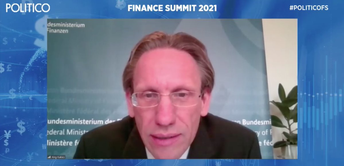 BMF_Bund's tweet photo. We proposed far-reaching elements of national legislation on #FinancialSupervision, State Secretary @joergkukies tells @politico on #Wirecard. Together with @EU_Commission, @ESMAComms and others we’re analysing potential lessons for the European level. #POLITICOFS https://t.co/a2WcOdYxRH