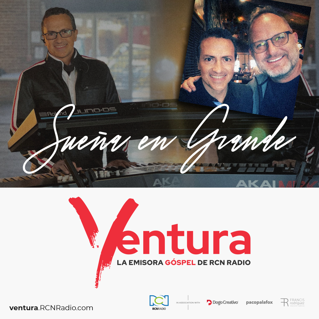 VenturaRadio's tweet photo. #ShotsVentura ¿Te consideras un soñador? Escucha a César Garza en #Ventura, la emisora góspel de RCN Radio y recuerda que #DiosCumpleSueños 
https://t.co/eJeZxoPuIt

@MarcosWitt  / @csrgza https://t.co/OxiMOmHVOD