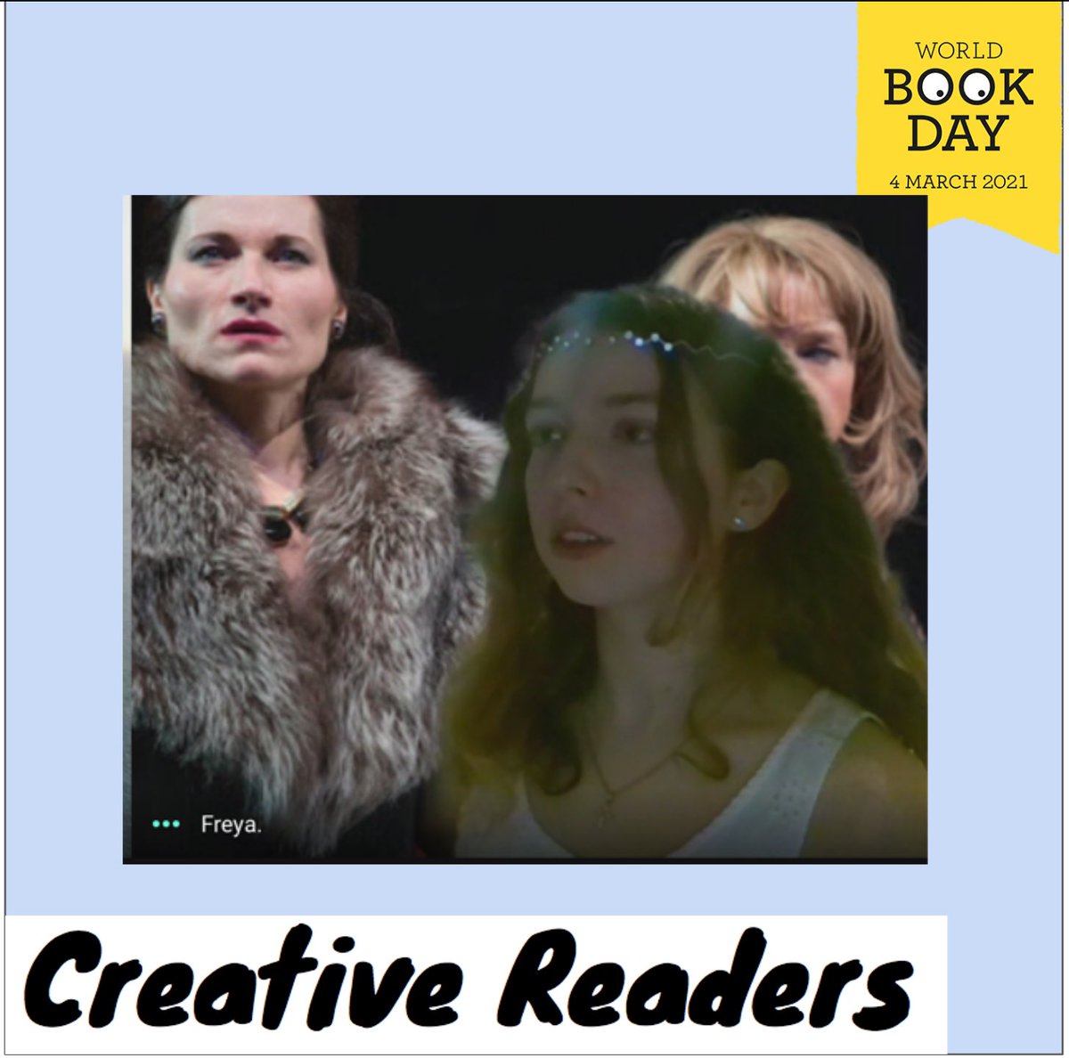 UckfieldCollege's tweet photo. Overrall winners of the Creative Readers competition are Bronwen S, Maya U and Freya H in Year 13! They created a tableau of Shakespeare’s ‘King Lear’. Amazing work girls! You’ll be receiving a £15 voucher
#creativereaders #studentsreading #andthewinneris #worldbookday2021 https://t.co/yBmtfGUIze