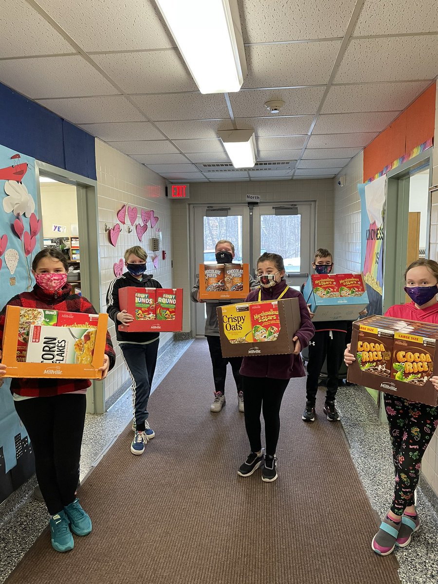 Mrs_Kim_Lake's tweet photo. WOWZERS!!!!! So much #enthusiasm to collect cereal! I’m overwhelmed with the generosity of our families! We have over 500 boxes collected at #gominoa tomorrow is the last day! Pine Grove, what’s your current total? @spkowalski @AWilsonESM @g_gerst @PosProject #PositivityInAction https://t.co/Sk3tMIf01K