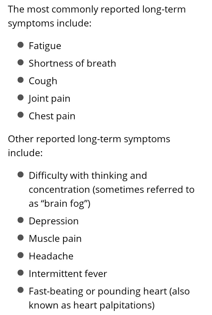 memekriot's tweet photo. CDC: Long Term Covid-19 Effect https://t.co/UA74WVH0go