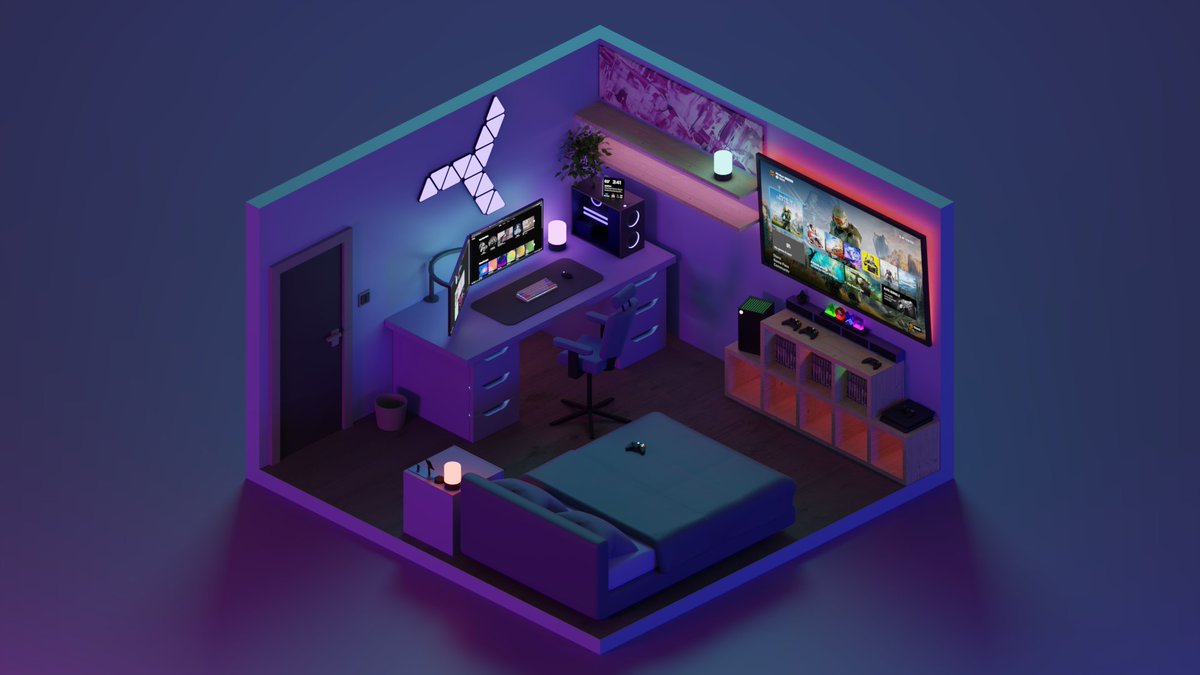 moeiuv's tweet photo. game room 🎮 #b3d #Blender3d #render #lowpoly #isocam https://t.co/MbL4Rp2WL1