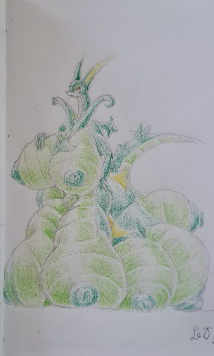 bennythedarkdr1's tweet photo. My first traditionel picture since teo years.^^; #hyperboob #serpent #Pokemon #anthro #nsfw https://t.co/931CEtI4yp