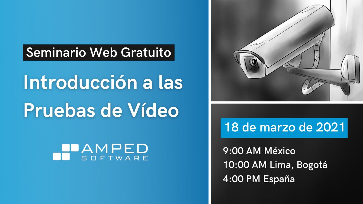 ampedsoftware's tweet photo. Si usted es detective, o investigador, o, simplemente, acaba de comenzar a trabajar con pruebas de video, este seminario web es para usted. Regístrate hoy: https://t.co/0IArjEtD42 https://t.co/IVQjfN4DsJ