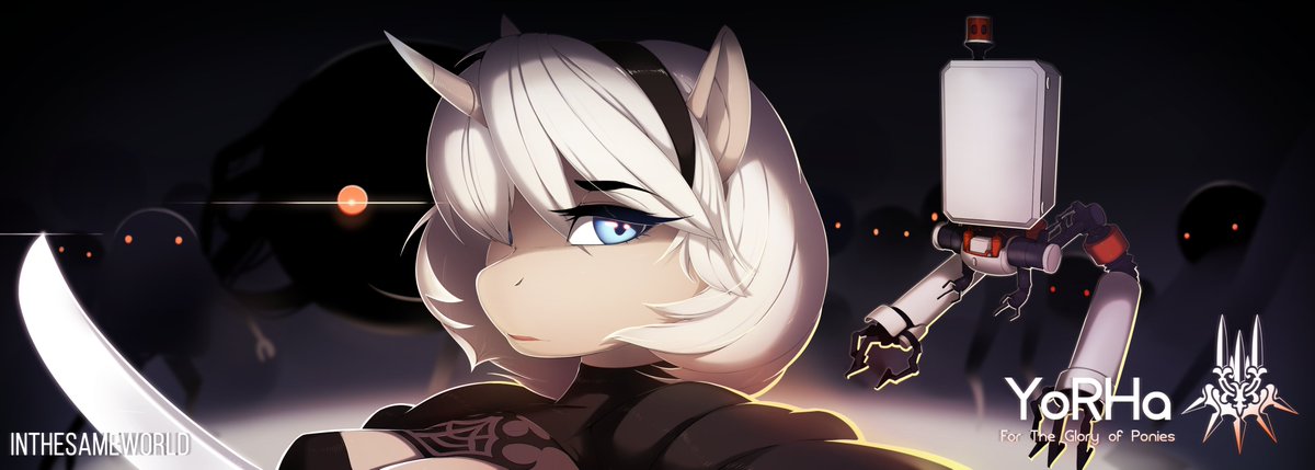 inthesameworld's tweet photo. Yorha Pony https://t.co/avQd8N6ZBs