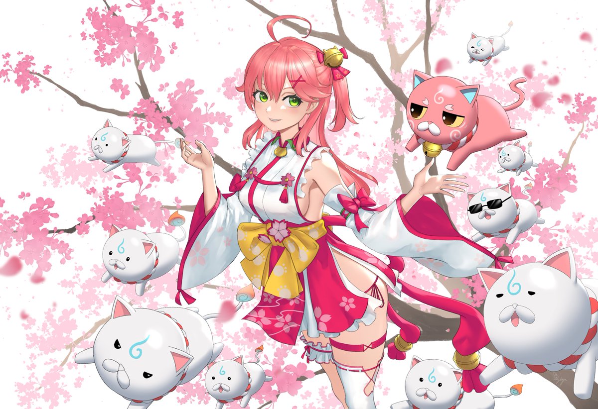 さくらみこ 「Happy Birthday! miko~~~
I am proud of be」|ZiGaGaのイラスト