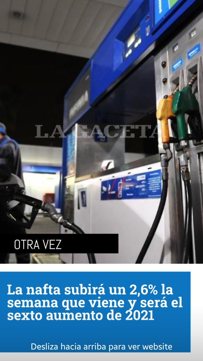 Vuelve a subir la nafta...
No importa cuando leas esto