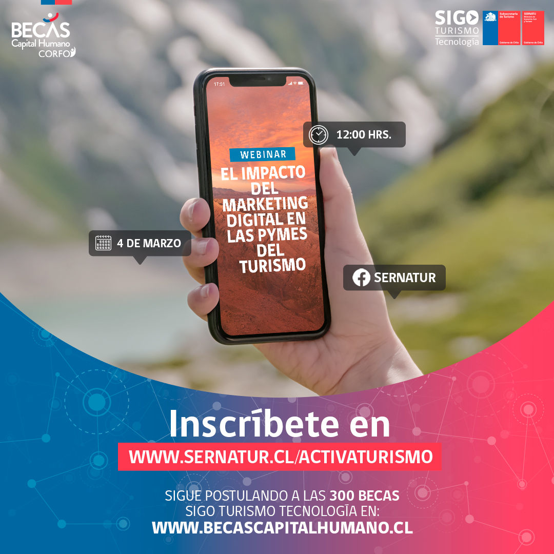 🔴 Quedan pocos minutos para comenzar el webinar sobre el impacto del marketing digital en las empresas de turismo. Inscríbete aquí bit.ly/2OrdW9m