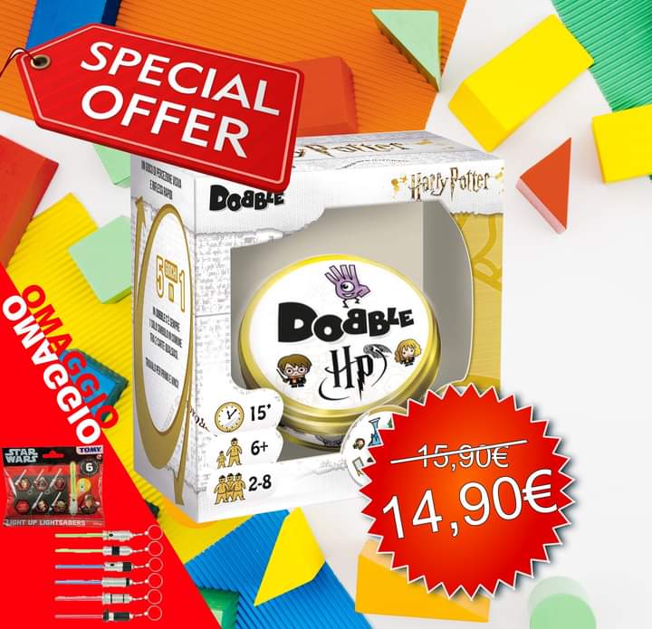 GiocattoliGo's tweet photo. OFFERTA SPECIALE! PER OGNI ACQUISTO UN GADGET #STARWARS IN #OMAGGIO

Vi mostriamo la nostra linea #DOBBLE! 😄

- DOBBLE CHRONO 
- DOBBLE HARRY POTTER
- DOBBLE KIDS
- DOBBLE (classic)

Questo è tanto altro su⬇️⬇️⬇️ https://t.co/VXYgoQXZmu https://t.co/IeuGJuqOAv