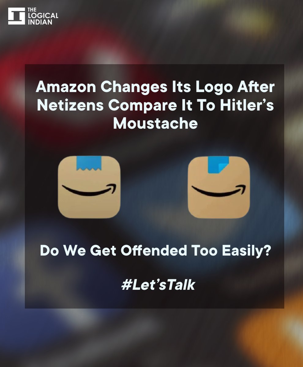 The Logical Indian Amazon Recently Had To Change Its Logo After Twitter Users Posted That It Resembles The Moustache Of Nazi Dictator Adolf Hitler T Co Llzzahhecl