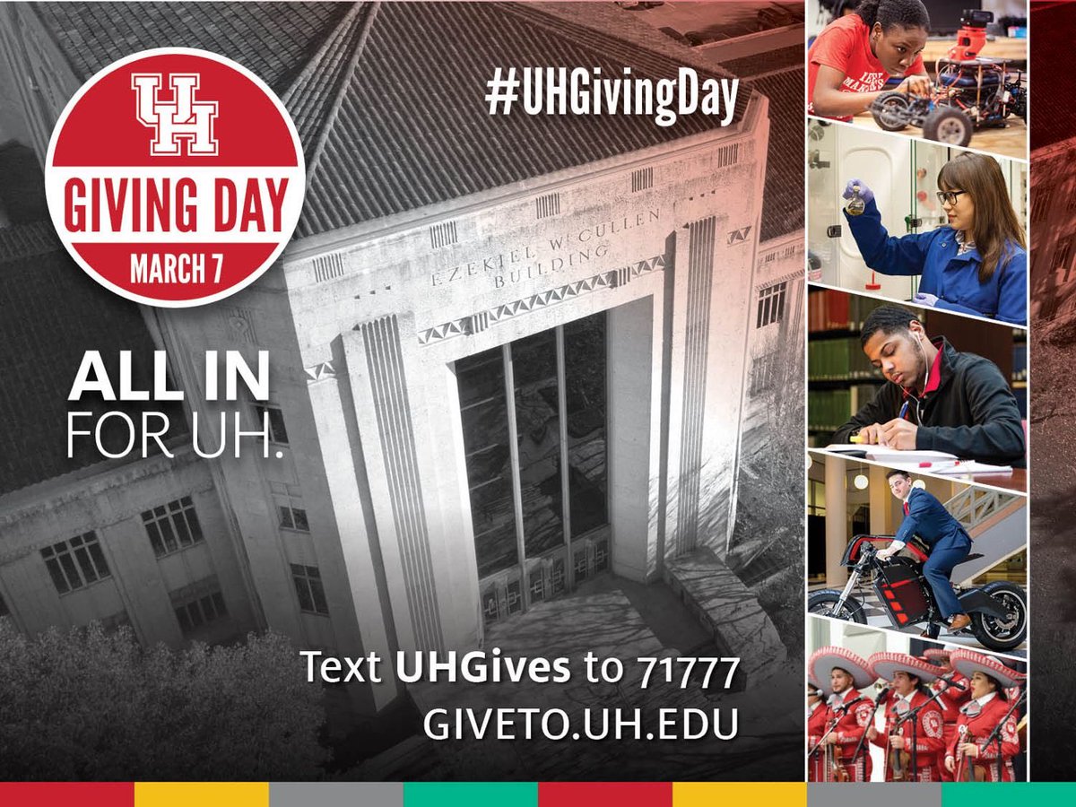 UHCullenAlumni's tweet image. The Cougar Emergency Fund is to help currently enrolled students with unexpected financial difficulties. Go ALL IN for UH and make a gift today!  Together we are powerful. Gifts of any amount make a collective impact.  📌Giving Link: lnkd.in/egKRwXk

#uhcot #UHGivingDay