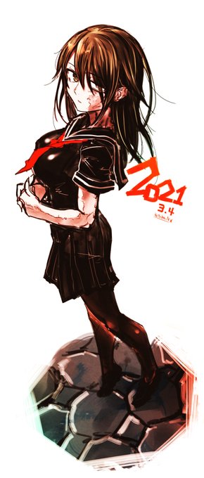 オリジナルキャラの
火傷娘さんが誕生日なので
滑り込み落書き
#ネームは明日送信しよう 