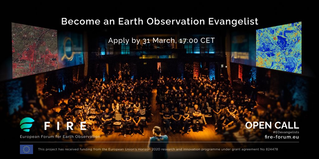 Retweet @ CopernicusLand: RT @FIRE_ForumEU: 📢Do you want to discover & spread 🛰️#EarthObservation success stories to your peers? 🌍

🏅Become the 1️⃣st #EOevangelist in your sector!
✅Get training
✅Get remuneration
✅Represent @FIRE_ForumEU at sector…