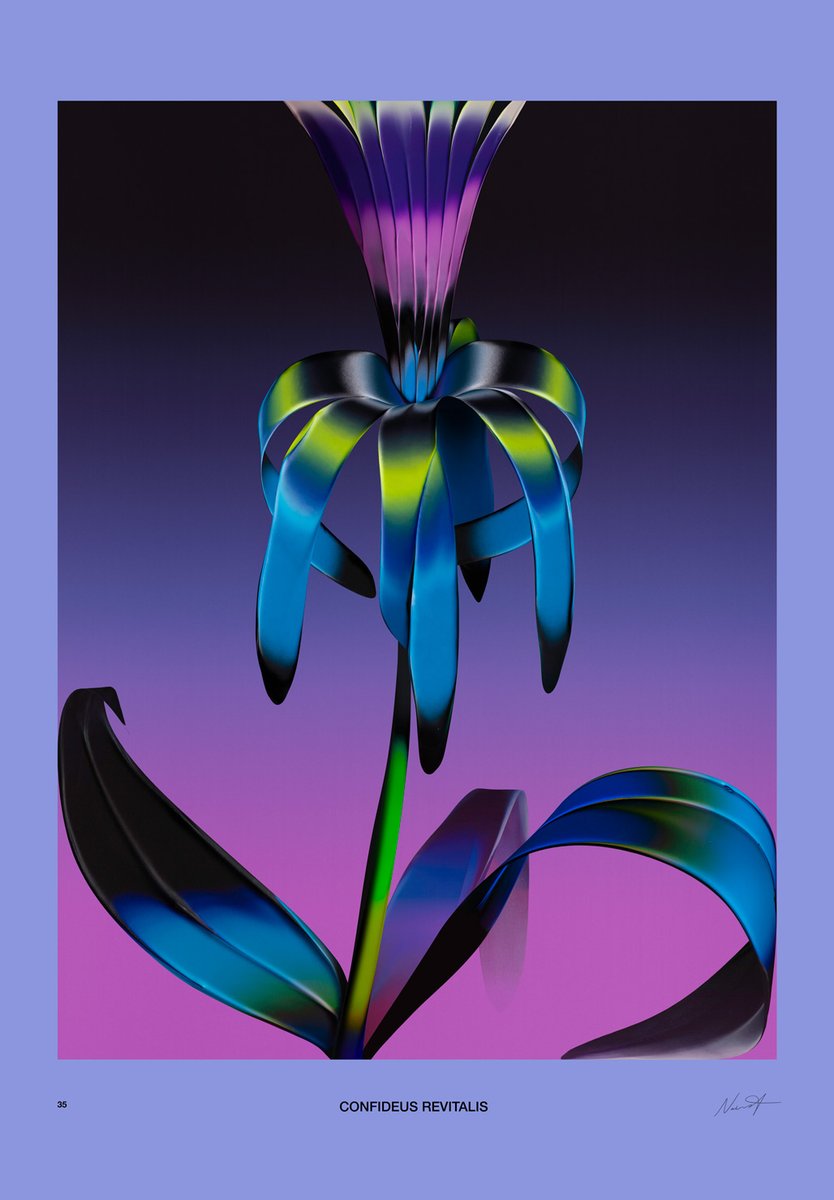 pawelnolbert's tweet image. Selected originals from the "Weird Flowers" collection will be consecutively released, starting tomorrow at noon GMT at @withFND. Secure yours!