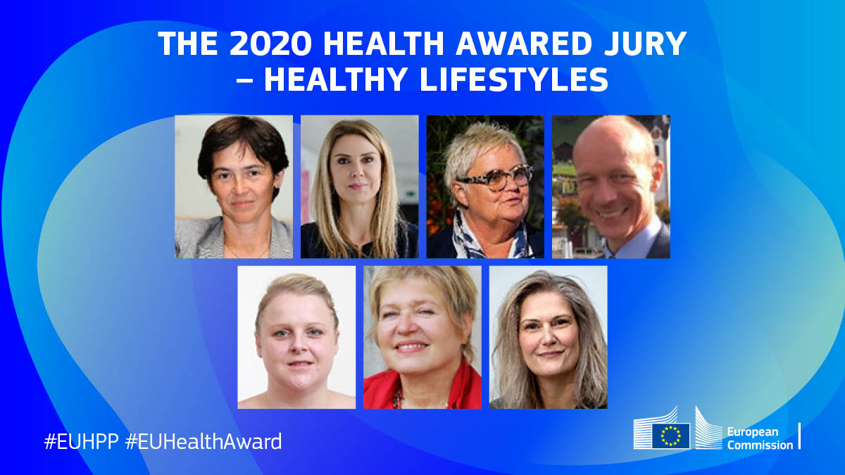 And for the Healthy Lifestyle category the Jury consisted of:

Chair Isabel de la Mata (<a href="/EU_Health/">EU One Health</a>), Antoaneta Angelova-Krasteva, <a href="/IreneNorstedt/">Irene Norstedt</a>, Herald Ruijters, Monika Kosinska (<a href="/GasteinForum/">GasteinForum</a>), Karin Schindler (<a href="/MedUni_Wien/">MedUni Wien</a>), Anette Schulz (<a href="/SHE__network/">SHE</a>, <a href="/uc_syd/">UC SYD</a>). 

Thanks! 👏