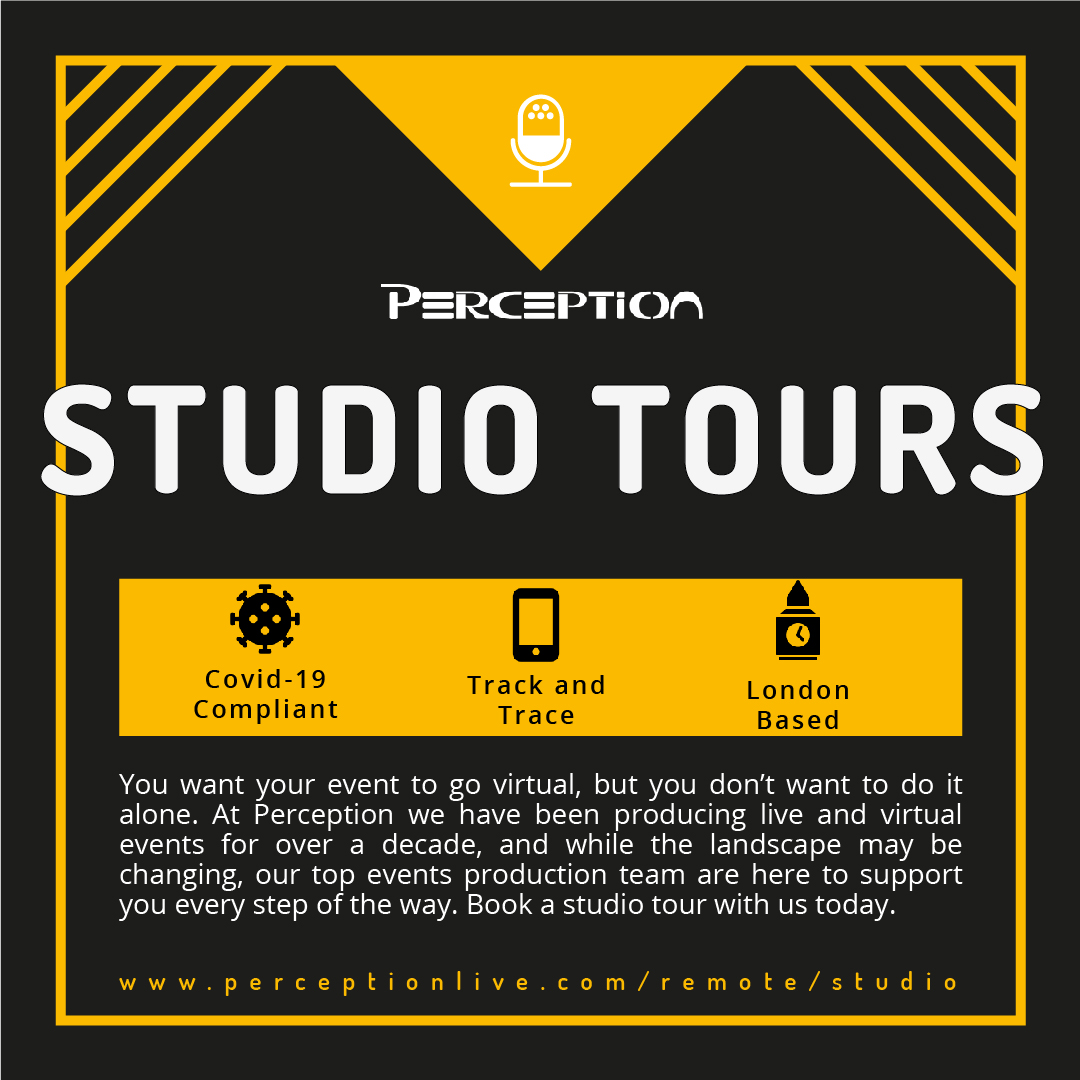 perception_live's tweet photo. Are you looking for a Studio for your next Virtual event. We are standing by to welcome all clients for range of studio requirements. Get in touch today. Events@perceptionlive.com  #Perception #broadcaststudio #virtualevents #studiotour https://t.co/lDZOryQdb1