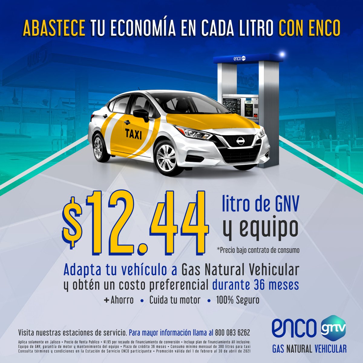 ¡Atención Jalisco!😃☝ Prepárate para adquirir tu equipo #hibrido GNV/Gasolina  y abastece tu economía con cada litro junto a #encognv ¡Aprovecha la promoción y no te quedes fuera! 🚕🚐🚌🚚

#gnv #gasnaturalvehicular #combustible