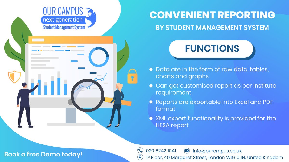 Convenient Reporting - Our Campus
Visit website: ourcampus.co.uk/features

#convenientreporting #studentmanagementsystem #schoolmanagementsystem #customisedreports #ourcampus #uk #london
