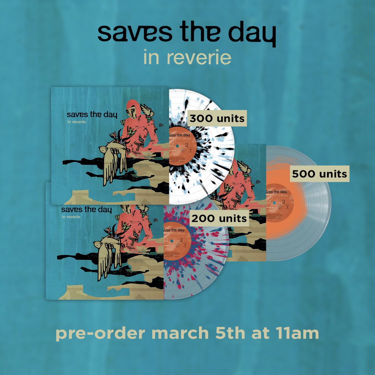 Tomorrow. 11am EST. <a href="/savestheday/">ㅤSaves The Day</a> - “In Reverie”

Sign up: bit.ly/38ajv2O