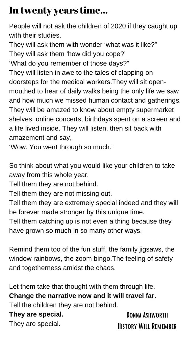 Donna_ashworth's tweet photo. In twenty years time. New post #kidsof2020 #notbehind https://t.co/SmAlntXIIz