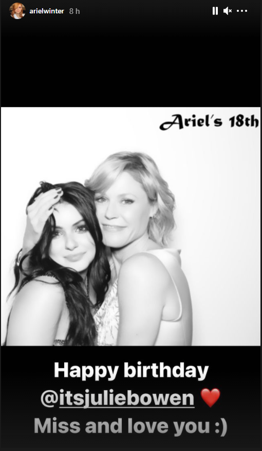  | Ariel Winter via Instagram Stories
Happy Birthday Julie Bowen  