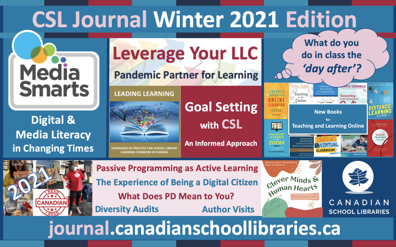 We are thrilled to feature an interview with <a href="/MediaSmarts/">MediaSmarts</a> research director Dr. Kara Brisson-Boivin and education director Matthew Johnson in this issue of CSL Journal. Digital and Media Literacy in Changing Times. journal.canadianschoollibraries.ca