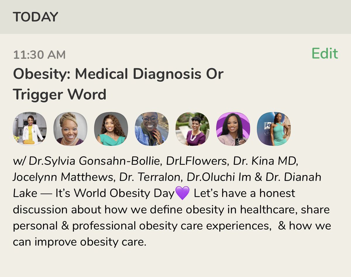 🎉 It’s #WorldObesityDay 
💜People are more than a number on the scale 
💜Obesity is:
❌Not a lifestyle choice
✅A complex, medical condition that requires holistic, multidisciplinary care that includes lifestyle modification
🤔Do you agree? Join us on CH
#thursdayvibes #OCW2021