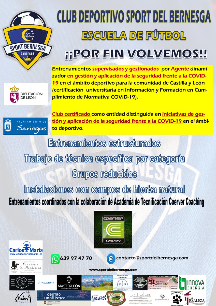 ¡¡POR FIN VOLVEMOS!! Te esperamos.