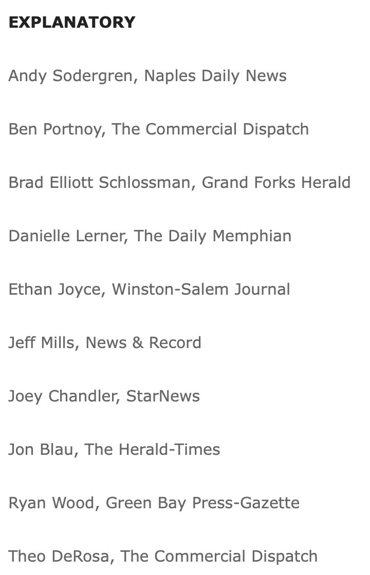 bportnoy15's tweet photo. Beyond excited to have earned a couple APSE Top 10 nominations this year. 

Also a big shoutout to @Theo_DeRosa who pulled in two of his own for, as we like to say, Team Dispatch.

Lucky to be in a newsroom that is so supportive of us. Here's to the next set of stories 🥃 https://t.co/IqD11MYF1P