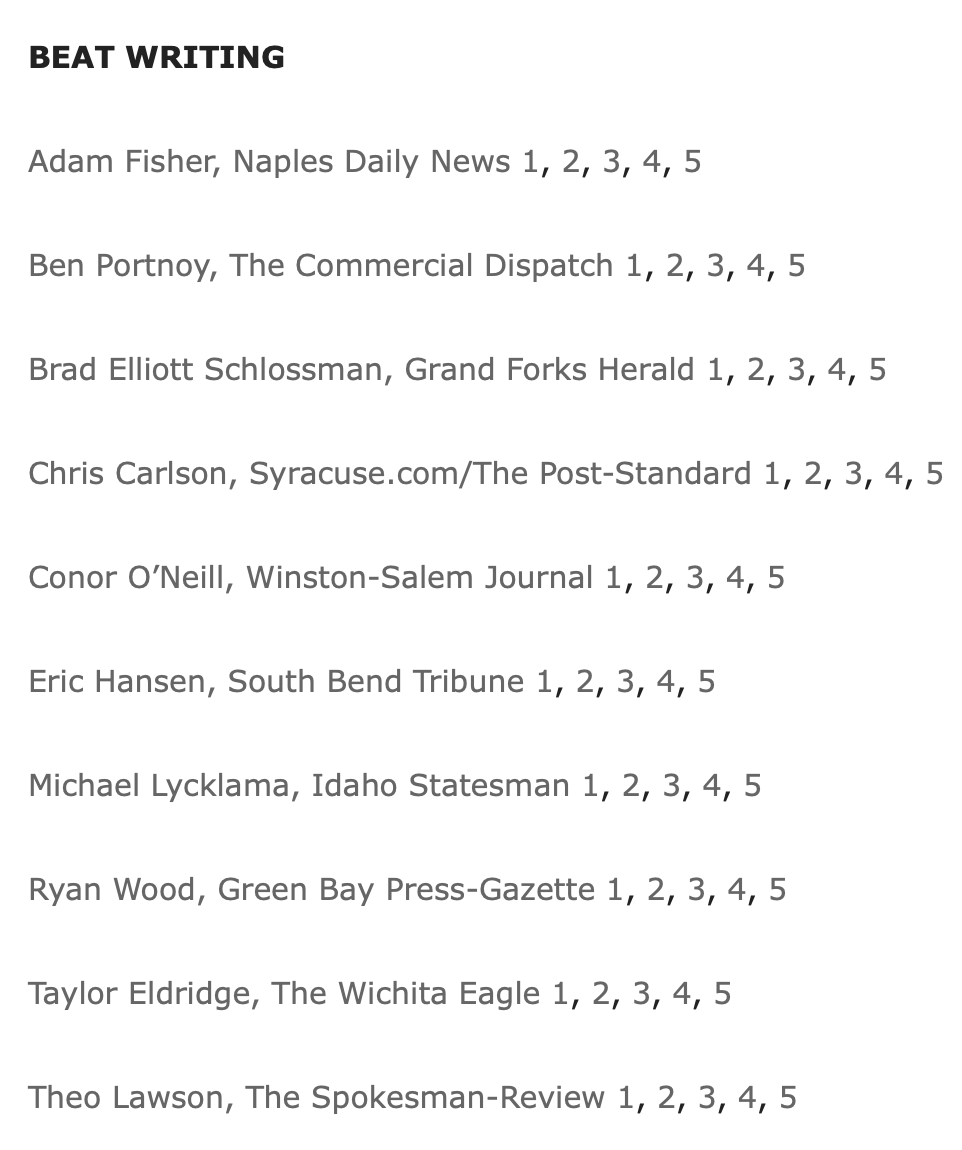 bportnoy15's tweet photo. Beyond excited to have earned a couple APSE Top 10 nominations this year. 

Also a big shoutout to @Theo_DeRosa who pulled in two of his own for, as we like to say, Team Dispatch.

Lucky to be in a newsroom that is so supportive of us. Here's to the next set of stories 🥃 https://t.co/IqD11MYF1P