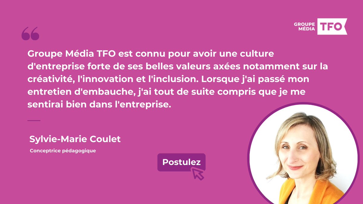 TFO_Ontario's tweet photo. Groupe Média TFO lance le projet Maléo! Vous êtes un expert pédagogique? Venez contribuer à des projets rassembleurs pour soutenir l'apprentissage en français : https://t.co/fC9N48uUk5
@IdelloTFO https://t.co/4zNxFf2J4a