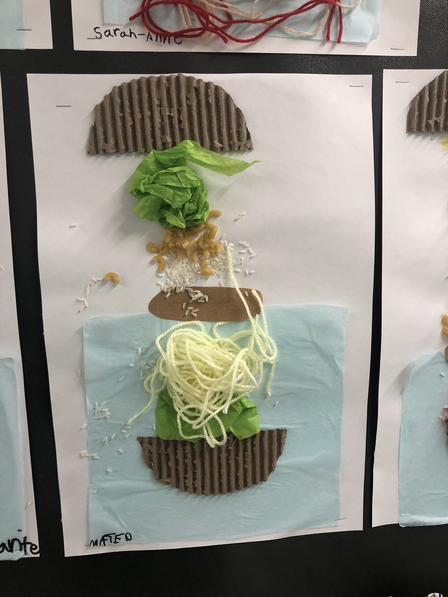 This week in 2-1 we learned about the elements of art. Line, Shape, Colour, and Texture. All students did beautiful art work. I love the textured hamburgers. <a href="/MarlaYarema/">Marla Kendall</a> <a href="/HTS_LSSD/">Happy Thought School</a>