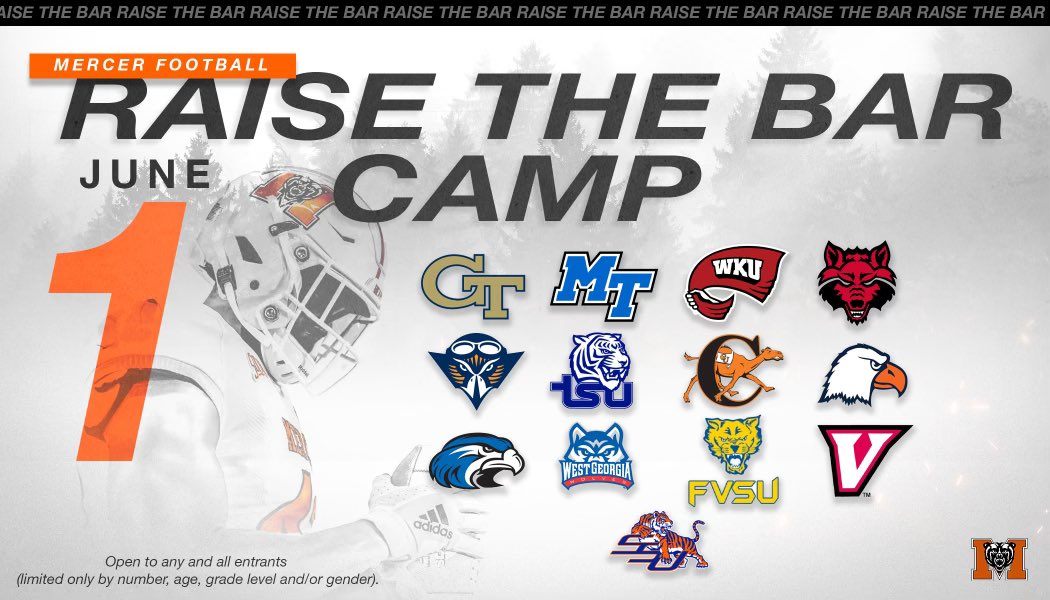 Mercer Football On Twitter Great Opportunities To Show Out This Summer Follow Link To Get Signed Up Https T Co Lhrwcz08pf Raisethebar Roartogether Https T Co Dyo8avhutv Mercer Football On Twitter Great Opportunities To Show Out This Summer Follow Link To Get Signed Up Https T Co Lhrwcz08pf Raisethebar Roartogether Https T Co Dyo8avhutv