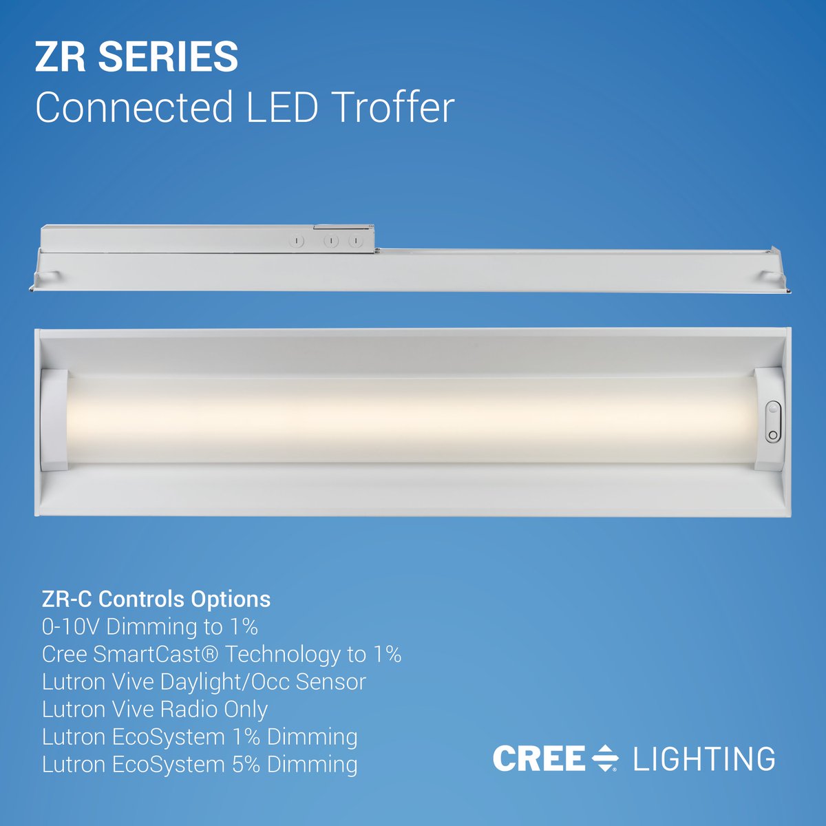 Don't compromise style for performance. The ZR Series LED connected #troffer delivers a broad portfolio of class-leading efficiency and better light performance in an inspired, ultra-slim package: ow.ly/3nZR50DO9hp