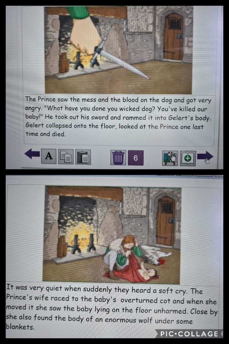 marys_rc's tweet photo. A fantastic storybook created by Christopher in Blwyddyn 6 retelling the Welsh legend Gelert! His writing displays powerful language with confident use of 2create #purplemash #ambitiouslearner https://t.co/aSip4yZs6L