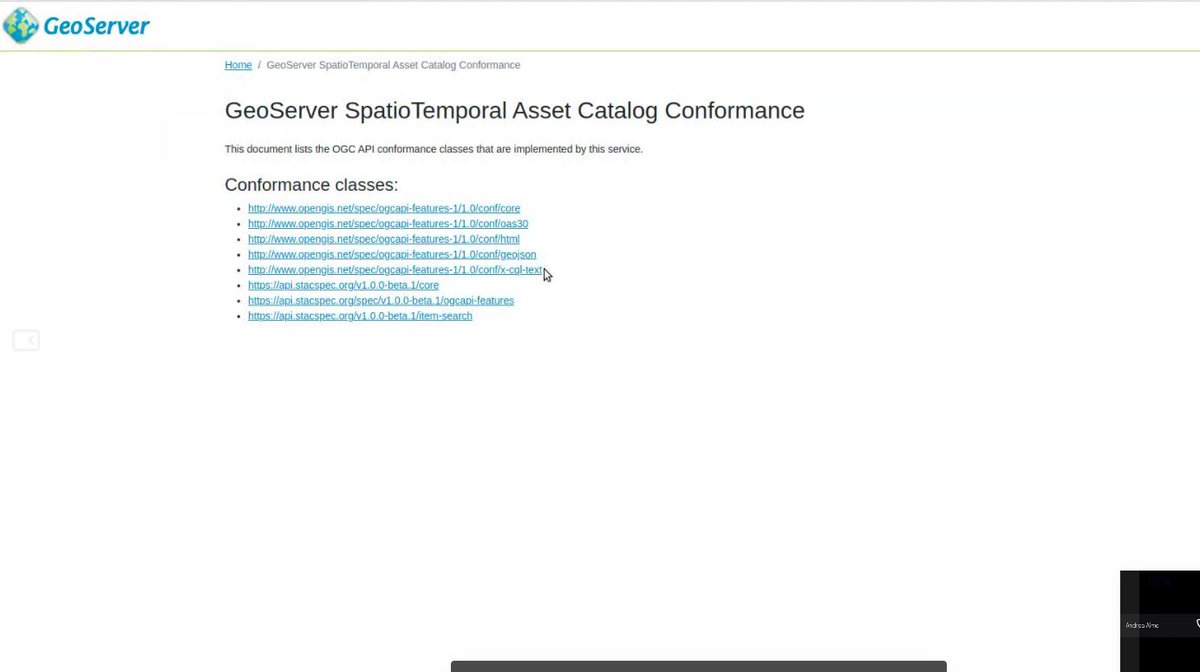 geosolutions_it's tweet image. We are  implementing #STAC for #GeoServer to turn time series into #STAC catalogues as well as #OpenSearch catalogues and do the usual #OGC magic, #WMS, #WFS, #WSC and #WMTS.

Put also #COG in the mix and you can have some fun...
@GeoserverO @opengeospatial #OSGEO #FOSS4G #EO