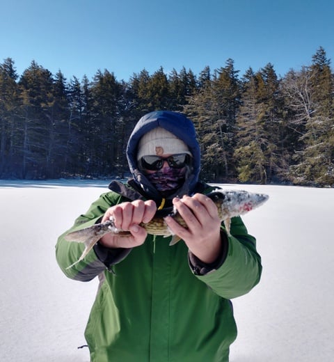 NHBOWProgram's tweet photo. The NH BOW Program recently held an Intro to Ice Fishing class on Lake Eileen. Fun was had by all! https://t.co/WX0YBGtXgl