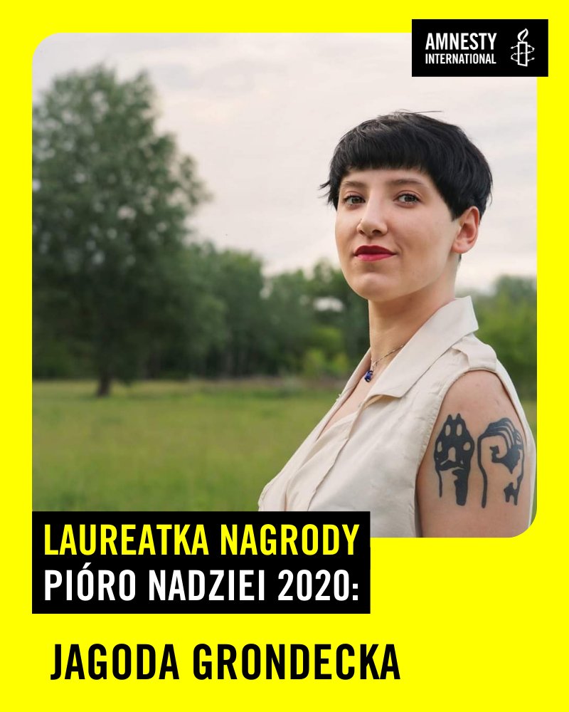 Laureatką konkursu #PióroNadziei 2020 zostaje... Jagoda Grondecka (<a href="/jagodagrondecka/">Jagoda Grondecka</a>)! Spotkanie z laureatką odbędzie się już 11 marca. Serdecznie zapraszamy!

➡ facebook.com/events/2972708…